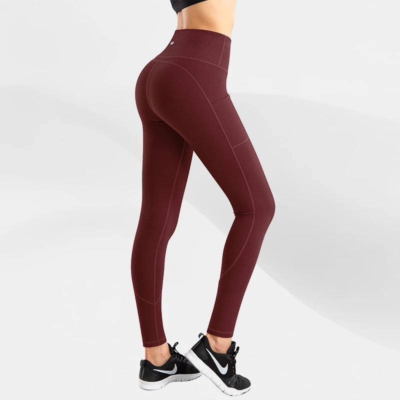 IKEEP Women's High Waist Exercise Fitness Butt Lifting Leggings