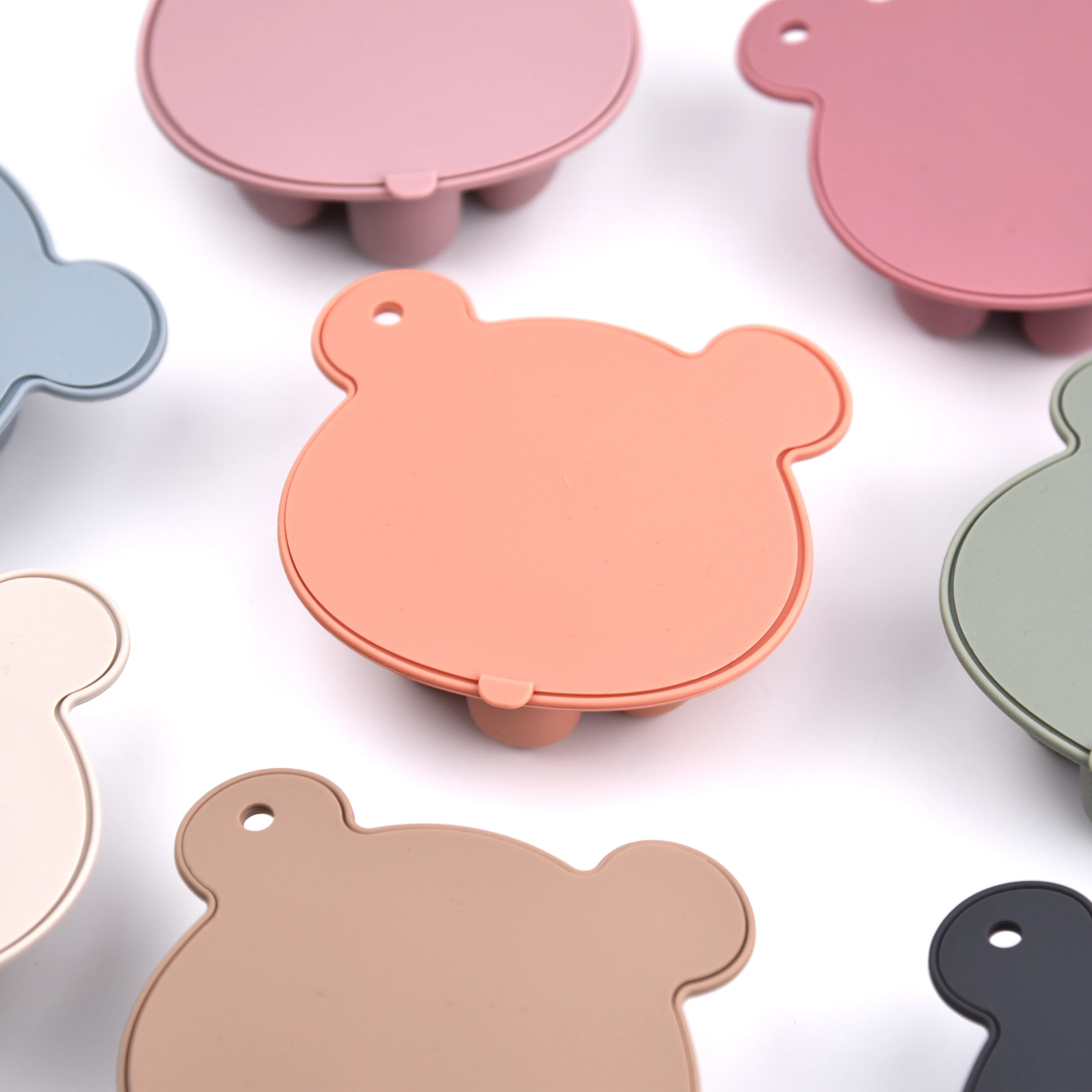 Silicone Ice Tray 100% Food Grade Silicone Bear Design Ice Mold With Lid for Breastmilk Popsicle