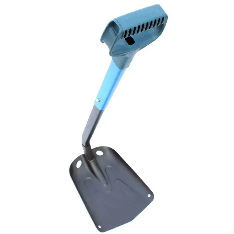Portable Folding Snow Shovel with Extendable Aluminum Handle, Emergency Ice Removal Shovel Retractable for Car, Outdoor, Camping 3