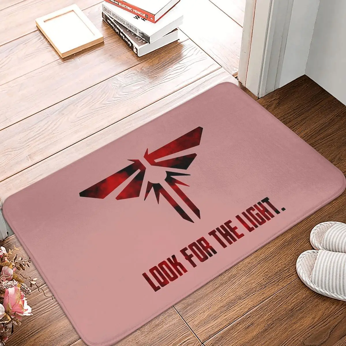

The Last of Us Action-adventure Game Kitchen Non-Slip Carpet Fireflies Black And Red Bedroom Mat Welcome Doormat Home Decor Rug