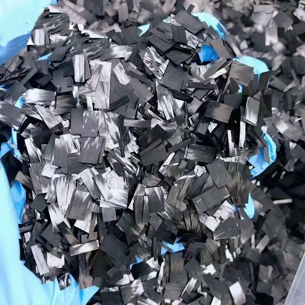 500g Forged Carbon Strength Cutting Chopped Flake Shape 10/15/20mm DIY Car Interior and Exterior Parts forged Carbon Appearance