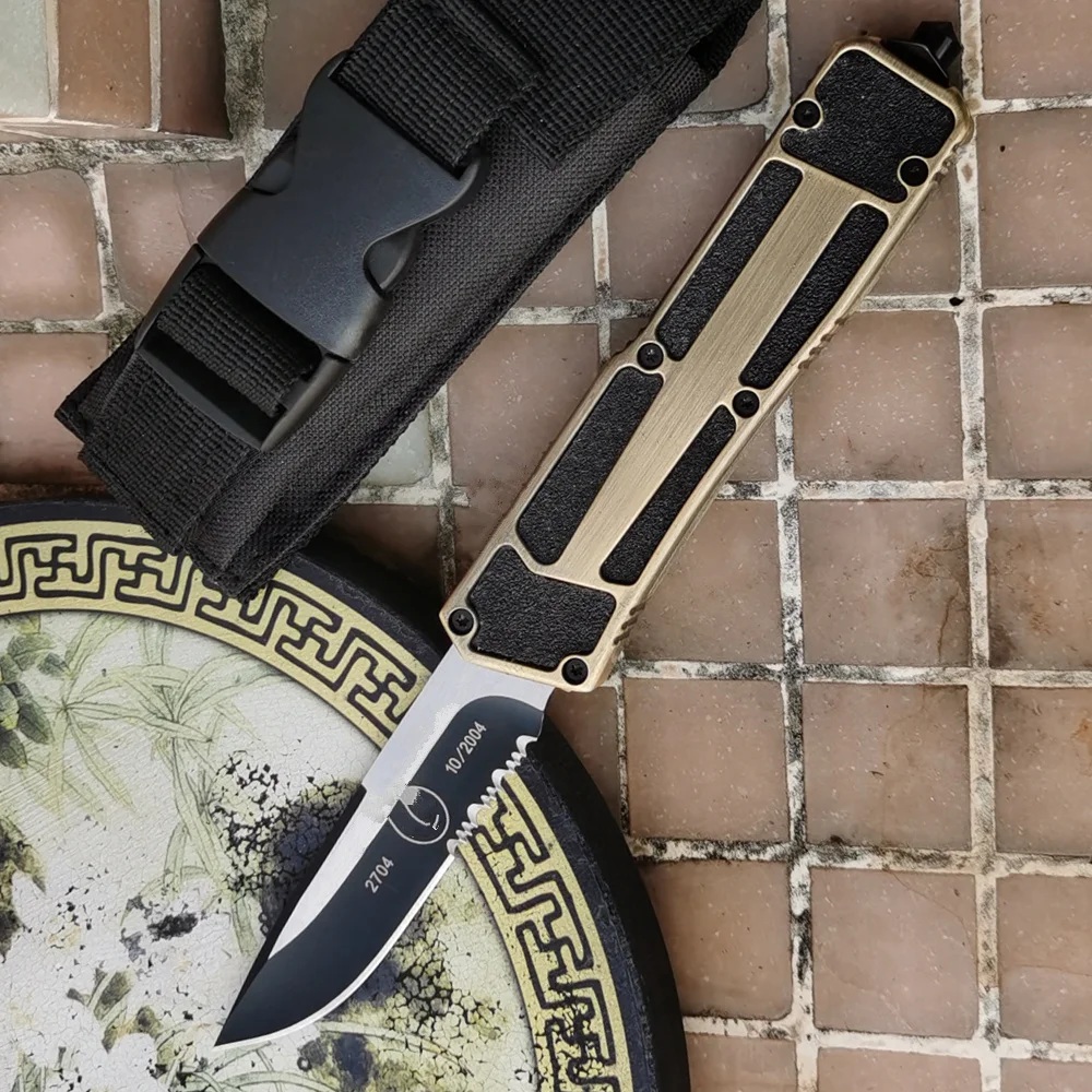 

Алюминиевая анодированная ручка JUFULE MT2704 с жемчужной оболочкой, стальное лезвие, для выживания, для повседневного использования, для кемпинга, охоты, фруктов, кухонный инструмент, универсальный нож