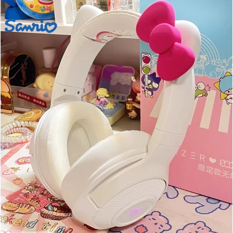 

Original Razer Sanrio Hello Kitty Limited Edition Exclusive Chroma Lighting Headworn Phone Bluetooth Wireless Earphones 1 Pack