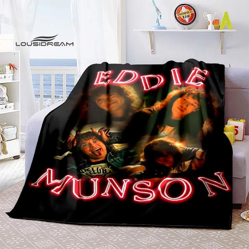 Eddie Munson Stranger Things Blanket Flannel Fluffy Fleece Throw