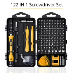 Premium Magnetic Precision Screwdriver Set with Case - Versatile Tool Kit for Electronics and Gadgets Repair (122 IN 1)
