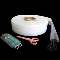 Pe Roll Film Plastic Dust Bag Slender Strip High Pressure Flat Mouth Transparent Mailing Packaging Food Hardware Lamp Tube Toys 2