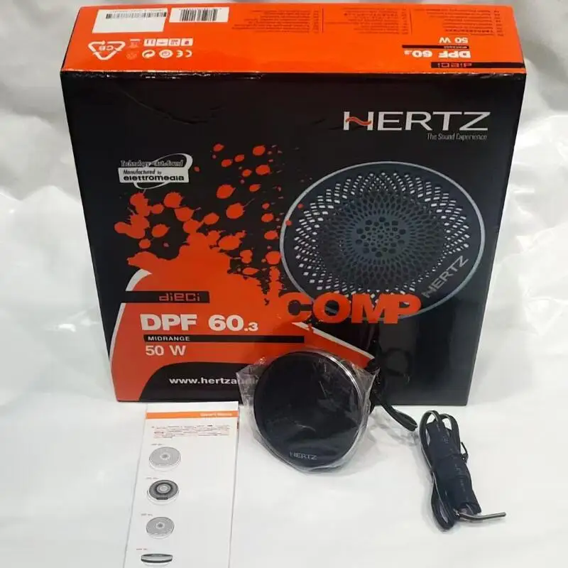 1PC HERTZ DPF 60.3 5MIDRANDE 50W Car Speaker DWR SURROUND COMP-COAX SY Manufactured by elettomedia Made In ltaly