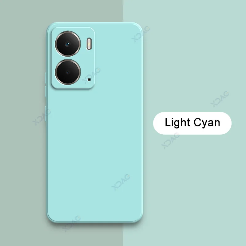 Luxury Candy Cellphone Case with Camera Protection - Soft Square Liquid Silicone Armor