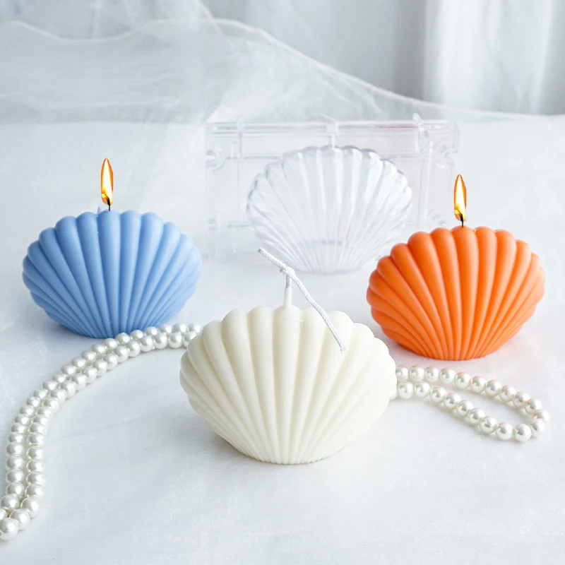 Candle Mold Pearl Shell DIY Handmade Candle Making Supplies Plastic Acrylic Mould Kit Home Decor Gift silicone candle mold,silicone candle molds,candle mold