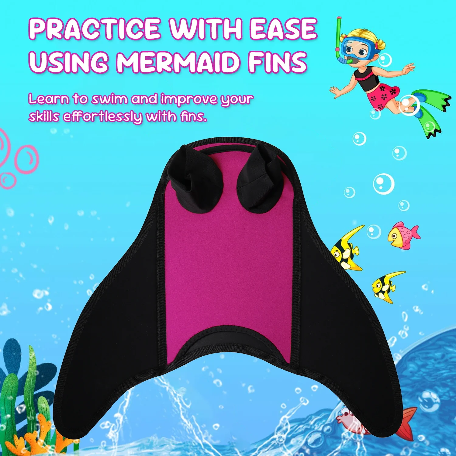 Kids Mermaid Swim Fin 6