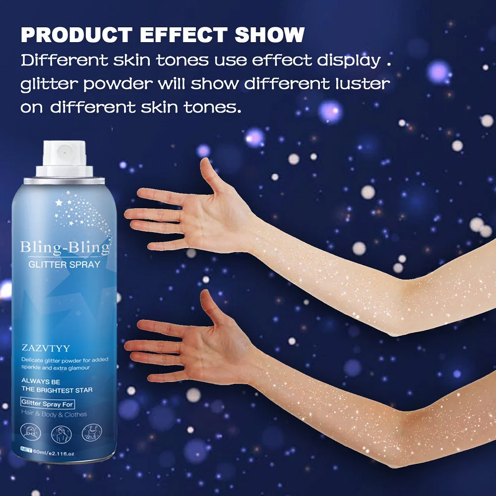 Clearance Glitter Spray Corpo Shimmer Body Glitter Face High Gloss