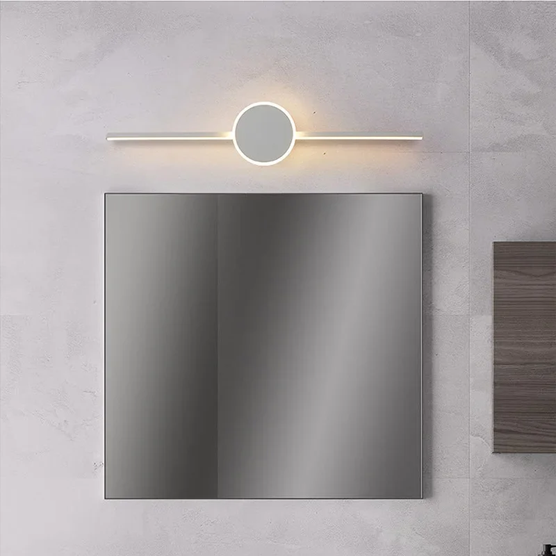 Modern Bathroom Wall Lamp Black White Aluminum LED Strip Bathroom Mirror Lamp Bathroom Bath Lamp Mirror LED Light Make Up Light 4
