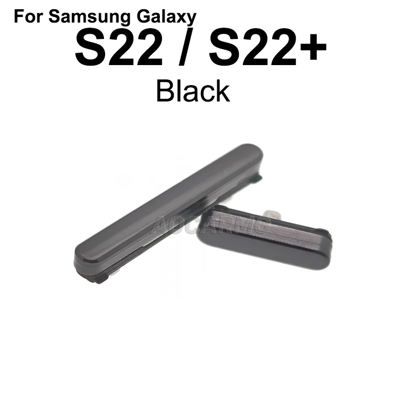 삼성 갤럭시 S22 S22+ 플러스용 Aocarmo 사이드 버튼 전원 켜기/끄기 볼륨 키 스위치 SM-S901 S906