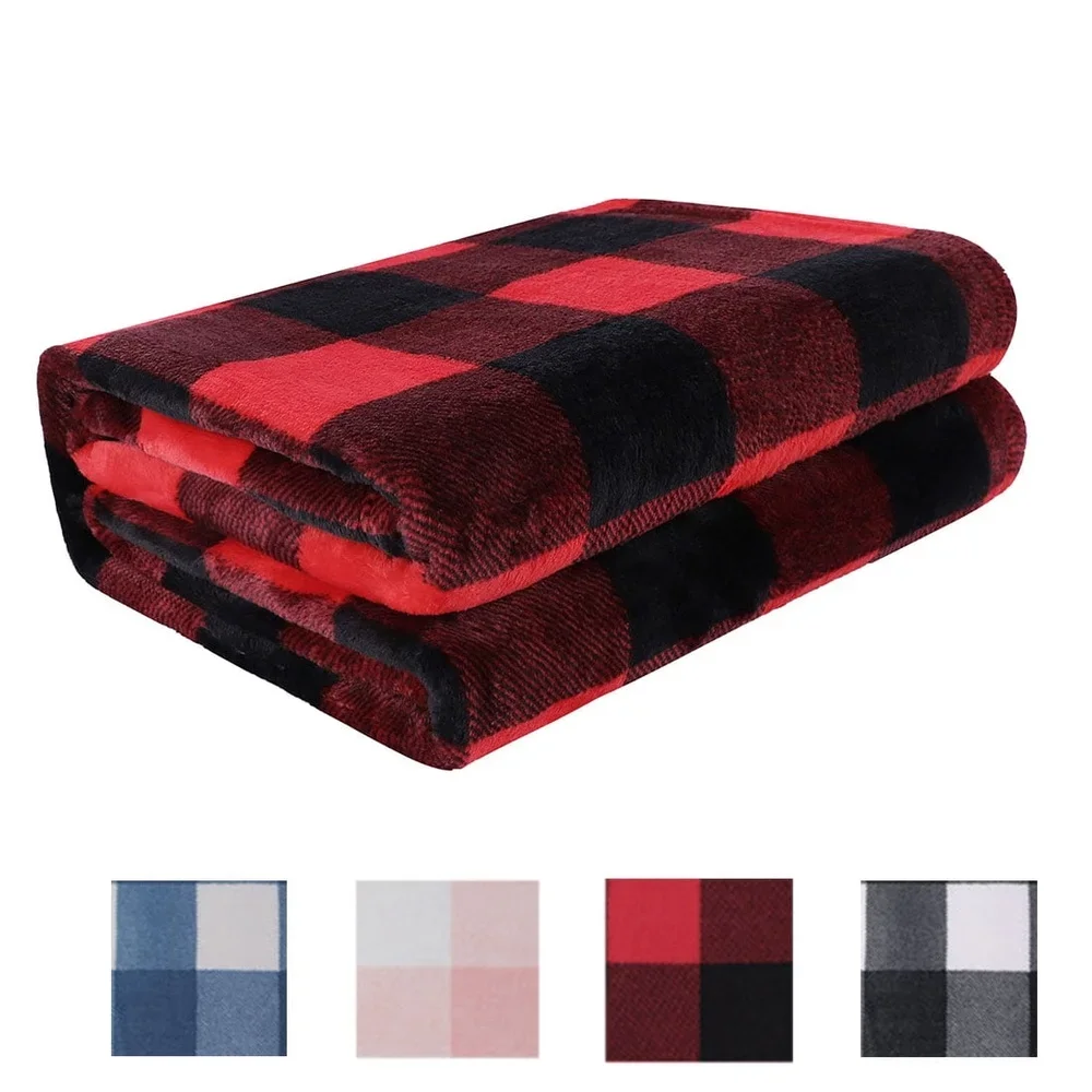 Soft Plaid Warm Throw 2