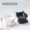 Ceramic Pet Feeding Bowl Anti-Spill Tilted Cat Bowl Dog Bowl Protect Neck Prevent Black Chin Non-Slip Base Pet Supplies 6