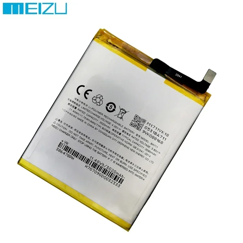 100% Original 3070mAh BA711 Replacement Batteries For Meizu M6 Meilan6 M711 Series M711M M711C M711Q M711H Phone Battery Bateria