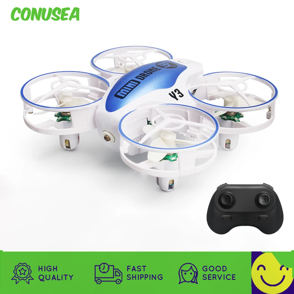 Y3 미니 Ufo 장난감 Quadcopter 조명 Rc 드론 비행기 원격 제어 헬리콥터 항공기 Dron Drones 소년을위한 어린이 장난감