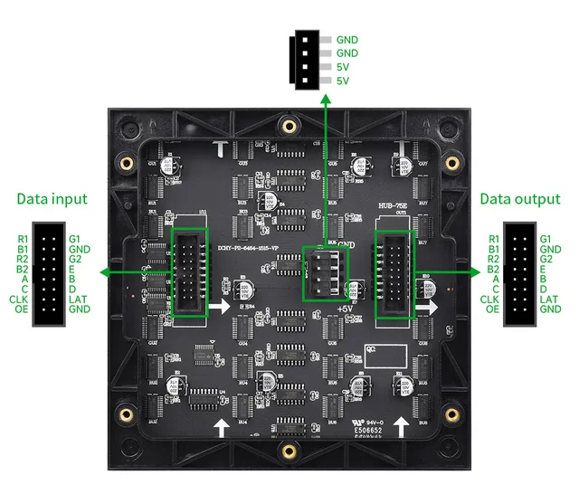 Rgb P3 64x64 Display Raspberry Pi Pico Raspberry Pico SeenGreat 64 X 64 ...