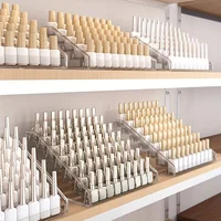 7-Layer Trapezoidal Nail Polish Display Rack Transparent Acrylic Lipstick Eye Shadow Nail Desktop Cosmetics Storage Rack 1