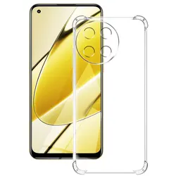 Shockproof Clear Silicone Phone Case with Soft Protective Bumper Cover for Realme 11ProPlus (Shockproof Case)