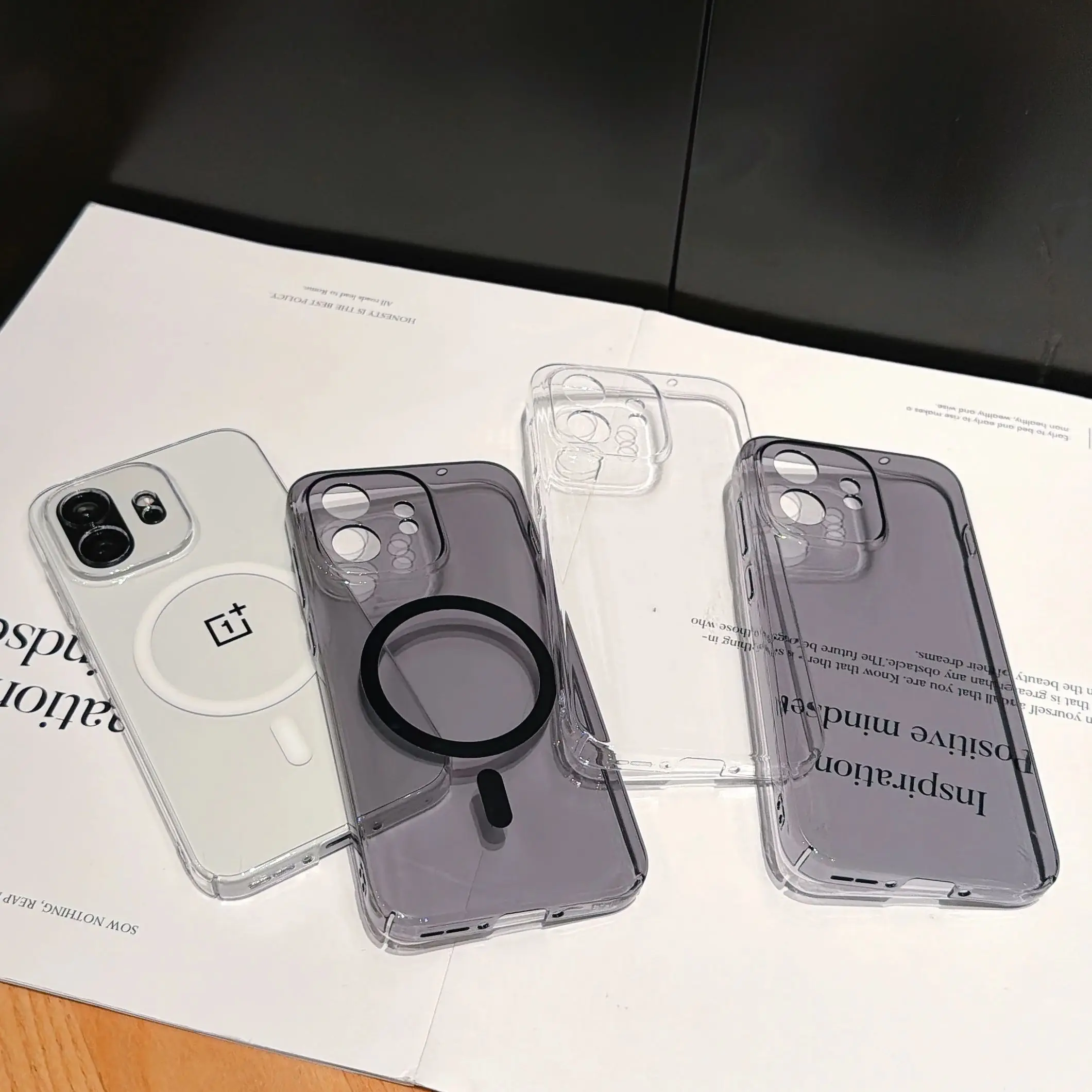 Ultra Thin HD Clear Magnetic Wireless Charging Phone Case