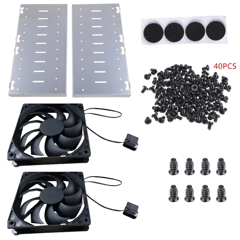 

Hard Tray Rack 10 Bay Hard Cage 3.5in Aluminum Alloy Rustproof