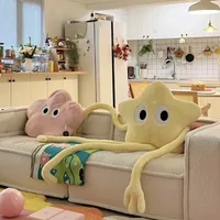160cm Giant Long-legged Star Plush Pillow Cute Pink Flower Sofa Stuffed Cushion Birthday Gift 2