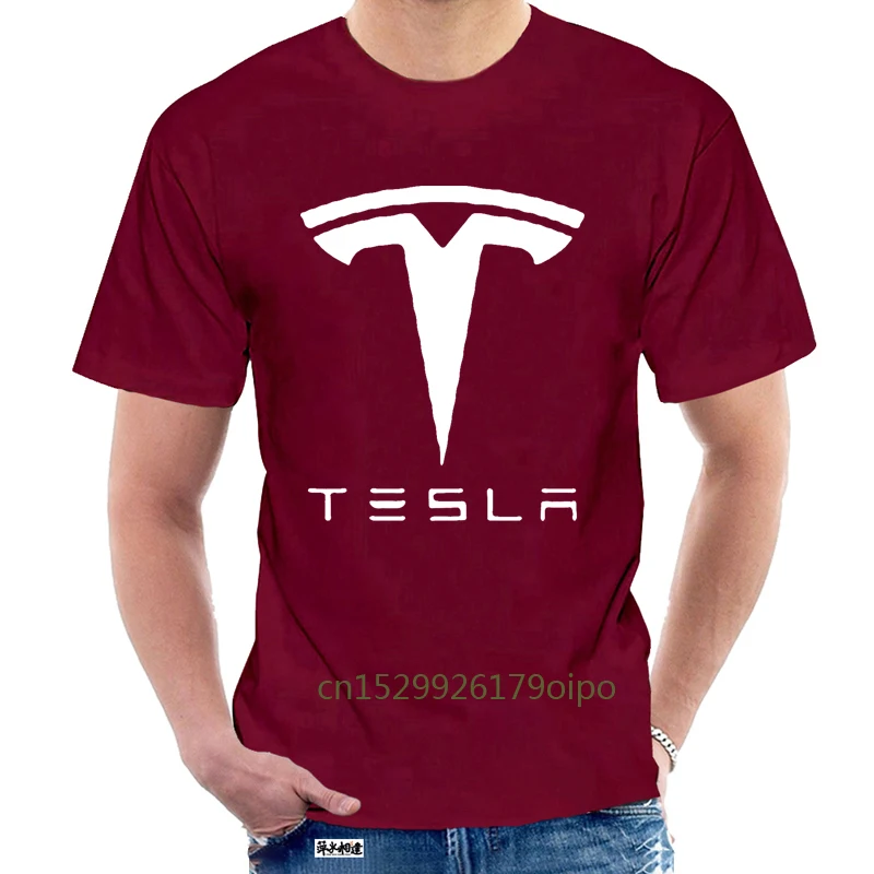 Tesla Shirt Custom Design Print For Men Women Cotton New Cool Tee T shirt Big Size 6xl Electric Car Green 1320R |