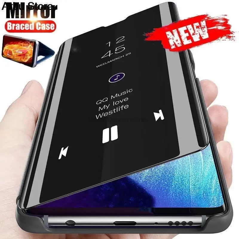 Honer Honar X9B 5G Custodia Smart Mirror Flip Cover In Pelle Per Honor X9B 5G 2023 Ali-Nx1 6.78 "Supporto Per Libro Magnetico Coque Honor X9B