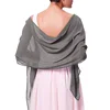 Korean Solid Color Transparent Chiffon Silk Scarf Summer Beach Towel Sunscreen Shawl Women Wedding Evening Party Dress Scarf R21 6