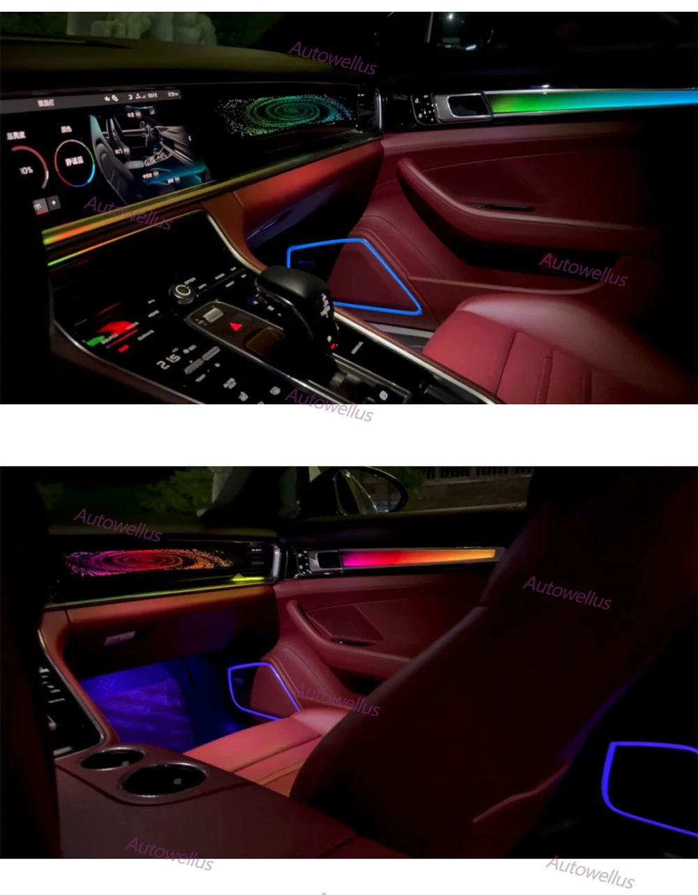 Lampe étoile romantique pour Porsche Panamera 971, ombre dynamique, lumière  ambiante, remplacer les escales intérieures, lampe, 2018-2023 - AliExpress