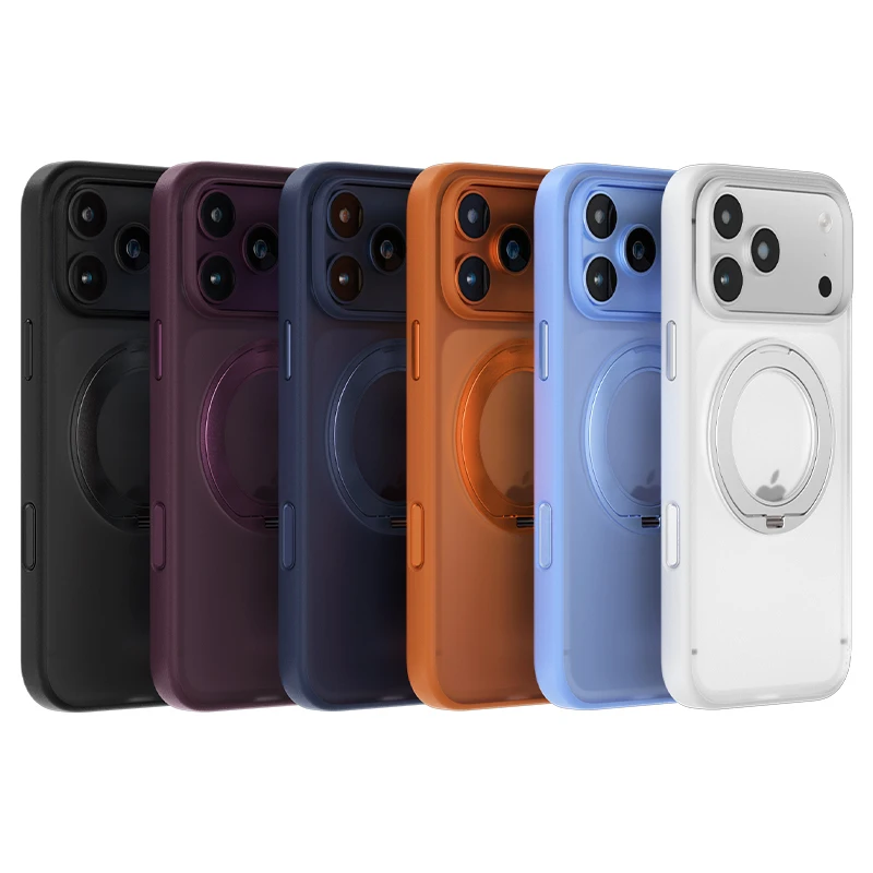 Luxury 360 Rotating Magnetic Phone Case With Shockproof Slim Fit and Stand Cover