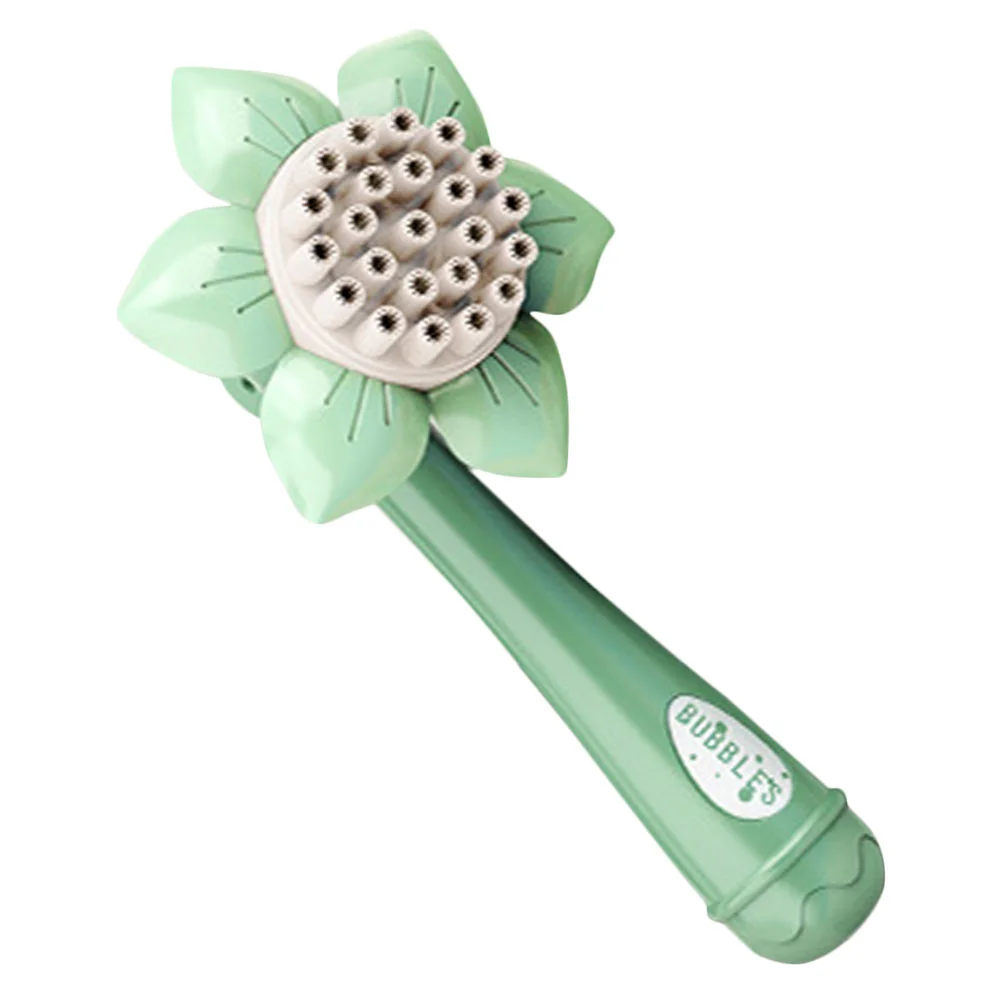 

Sunflower Bubble Machine Colorful Fun Princess Porous Baby Shower Blowing Toy Plastic Wand