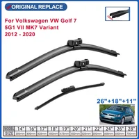 Car Wiper Front & Rear Wiper Blades Set For VW Golf MK 7 2012-2020 2019 2018 2017 2016 Windshield Windscreen 26"18"11" 1