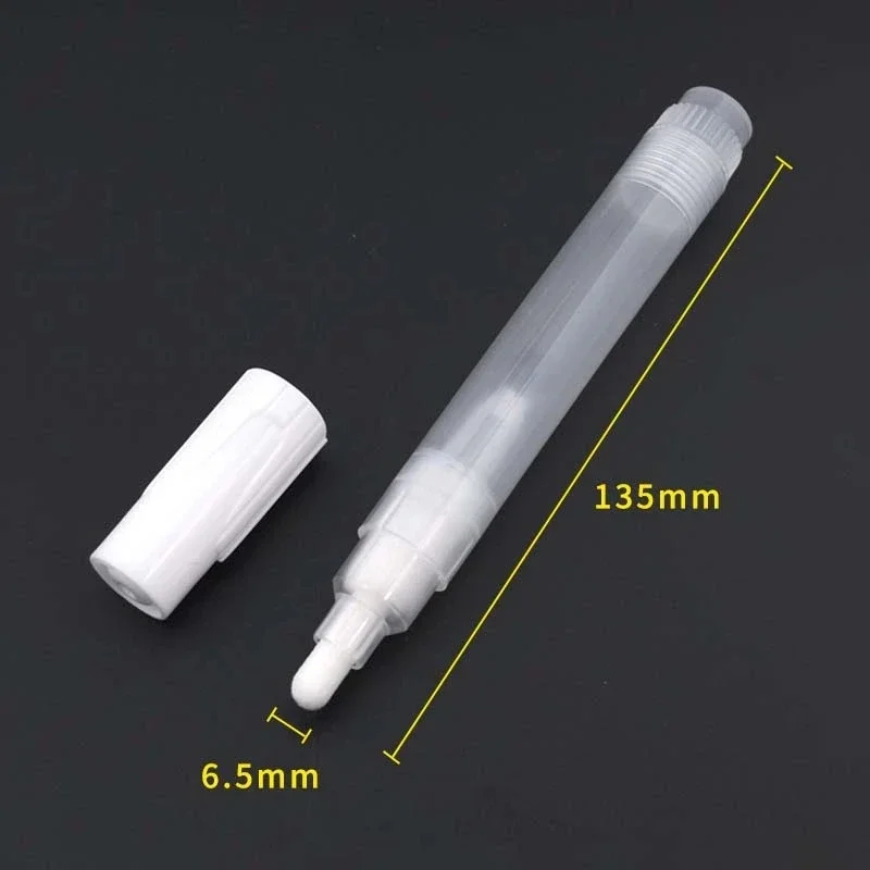 7 pcs/set Plastic Empty Pen Rod 3mm 8mm 10mm 15mm 30mm Barrels Tube Graffiti Pen Liquid Chalk Markers Paint Accessories pen rod barrels