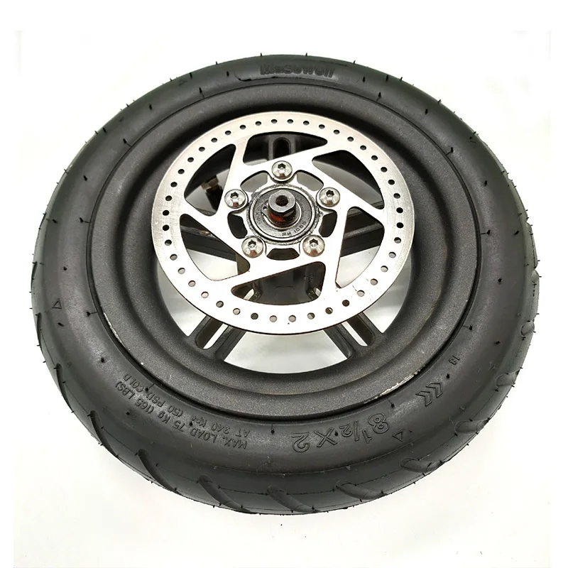 Vacuum Tire Electric Scooter Rear Tire with Wheel Hub Disc Brake Set Scooter Back Tyre Wheel For Xiaomi Mijia M365 Electric Parts