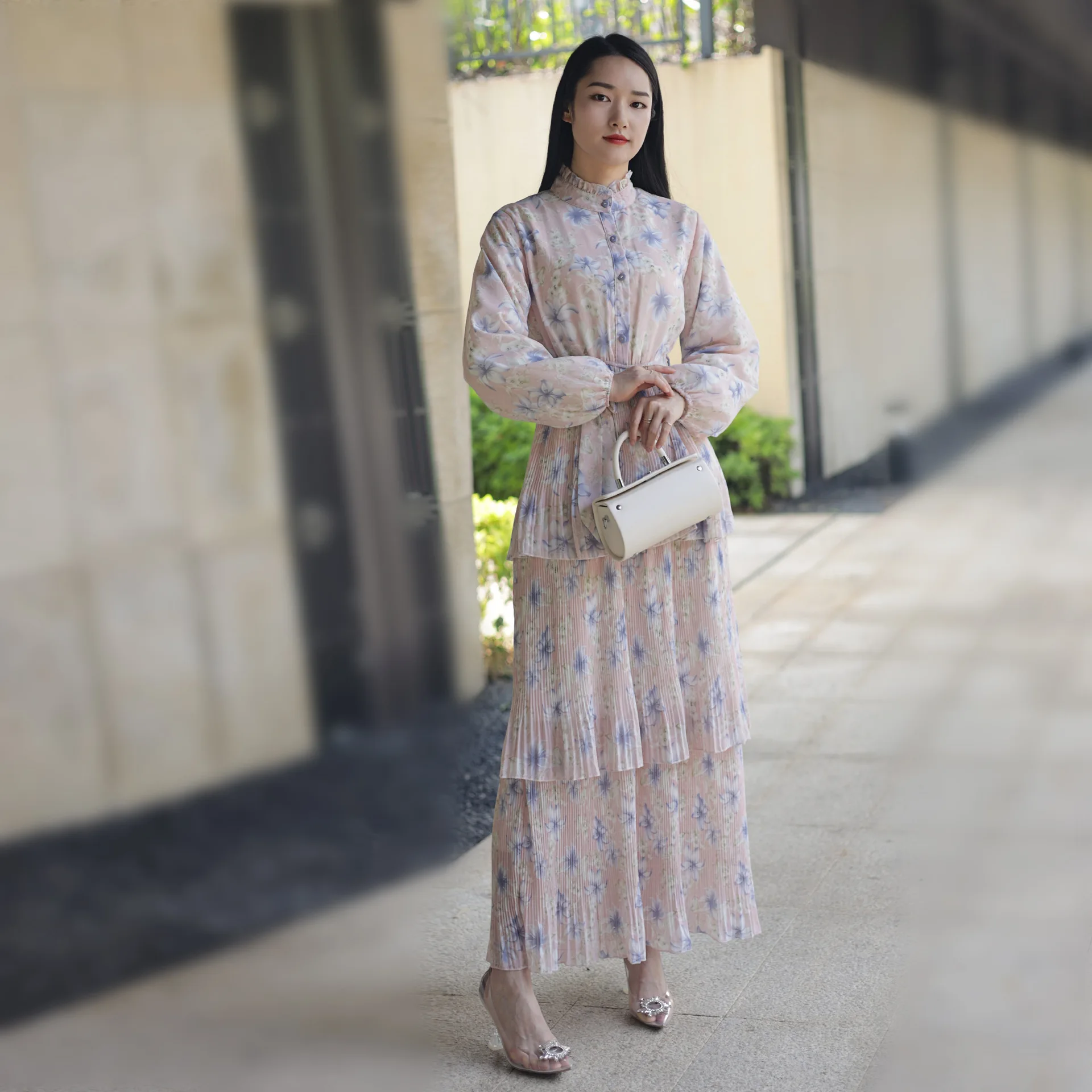 Modest Abaya Muslim Dress Summer Printed Chiffon African Dresses for Women Dubai Abayas Turkey Islam Kaftan Robe Femme Musulmane