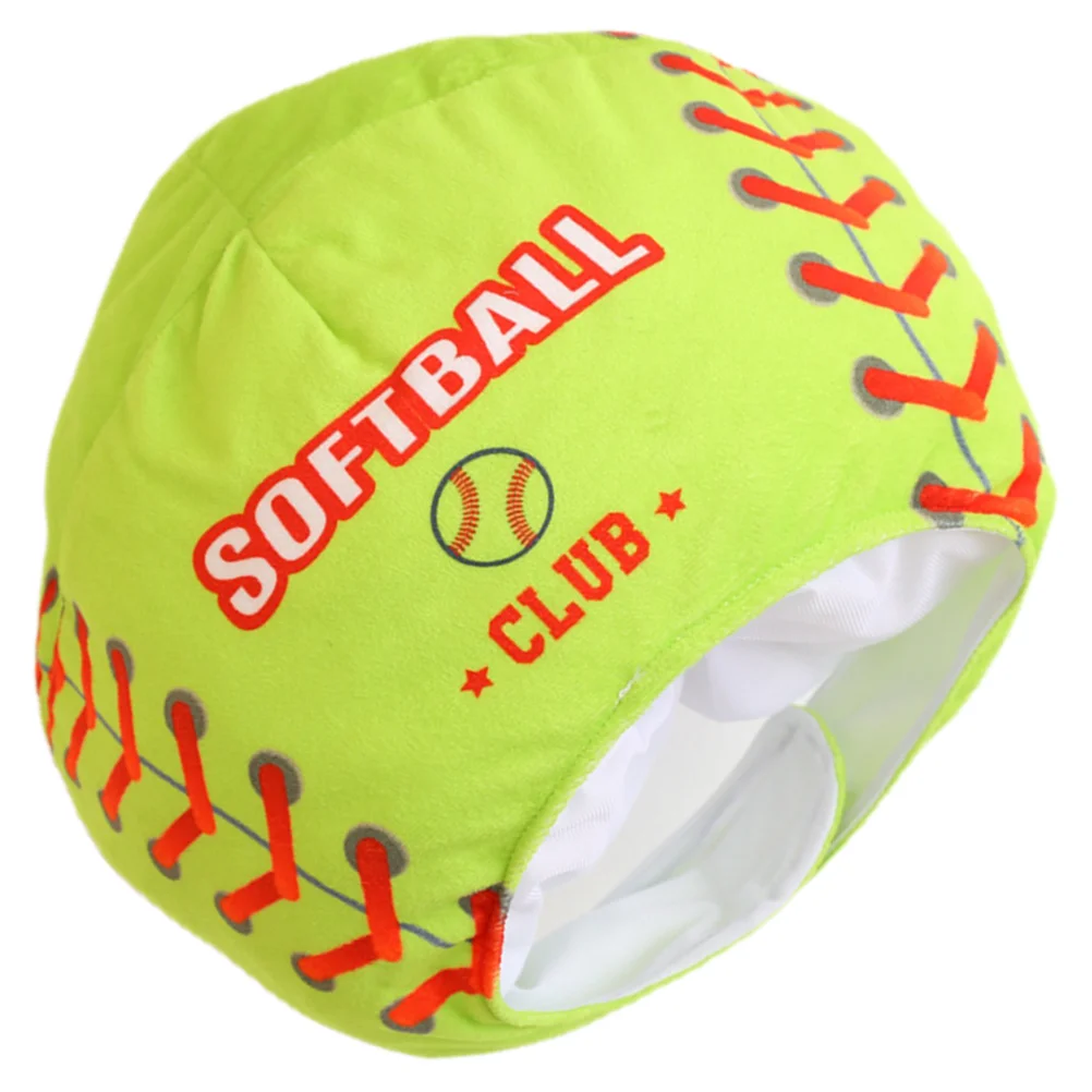 

Softball Headgear Funny Novelty Plush Hat Costume Prop Hats Party Cosplay Decorative Pp Cotton Stuffed Outfits