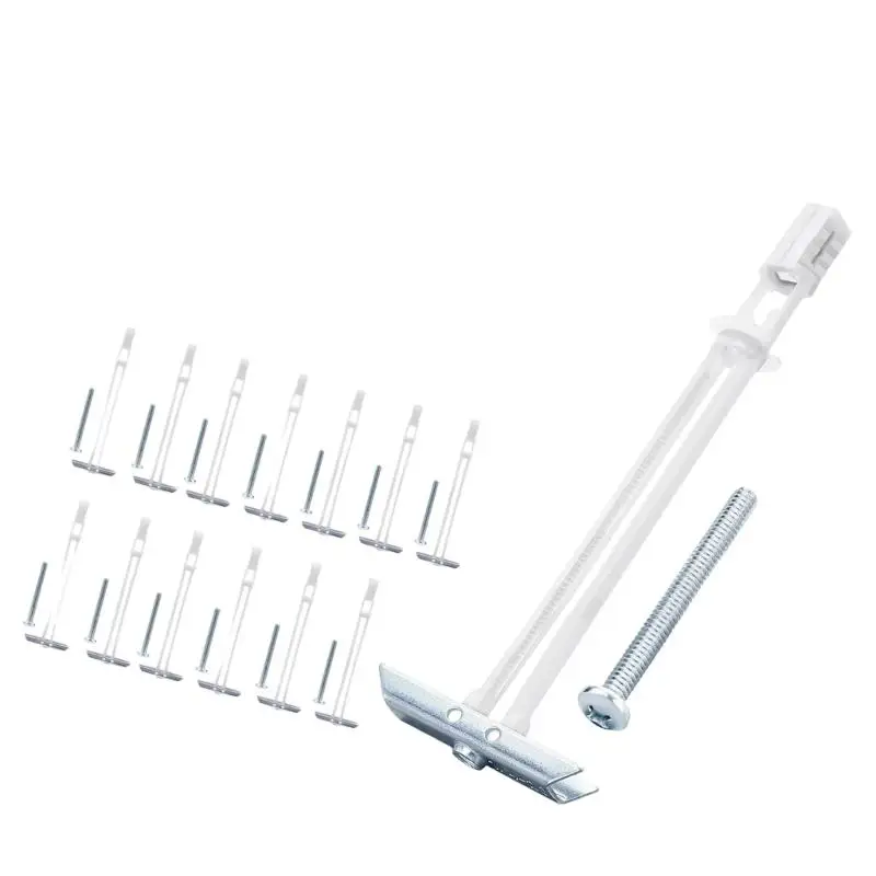 Packung mit 10 robusten Trockenbauankern mit 2,5-Zoll-Schrauben für sichere Wandmontage und Aufhängung D2RD – Detail 2