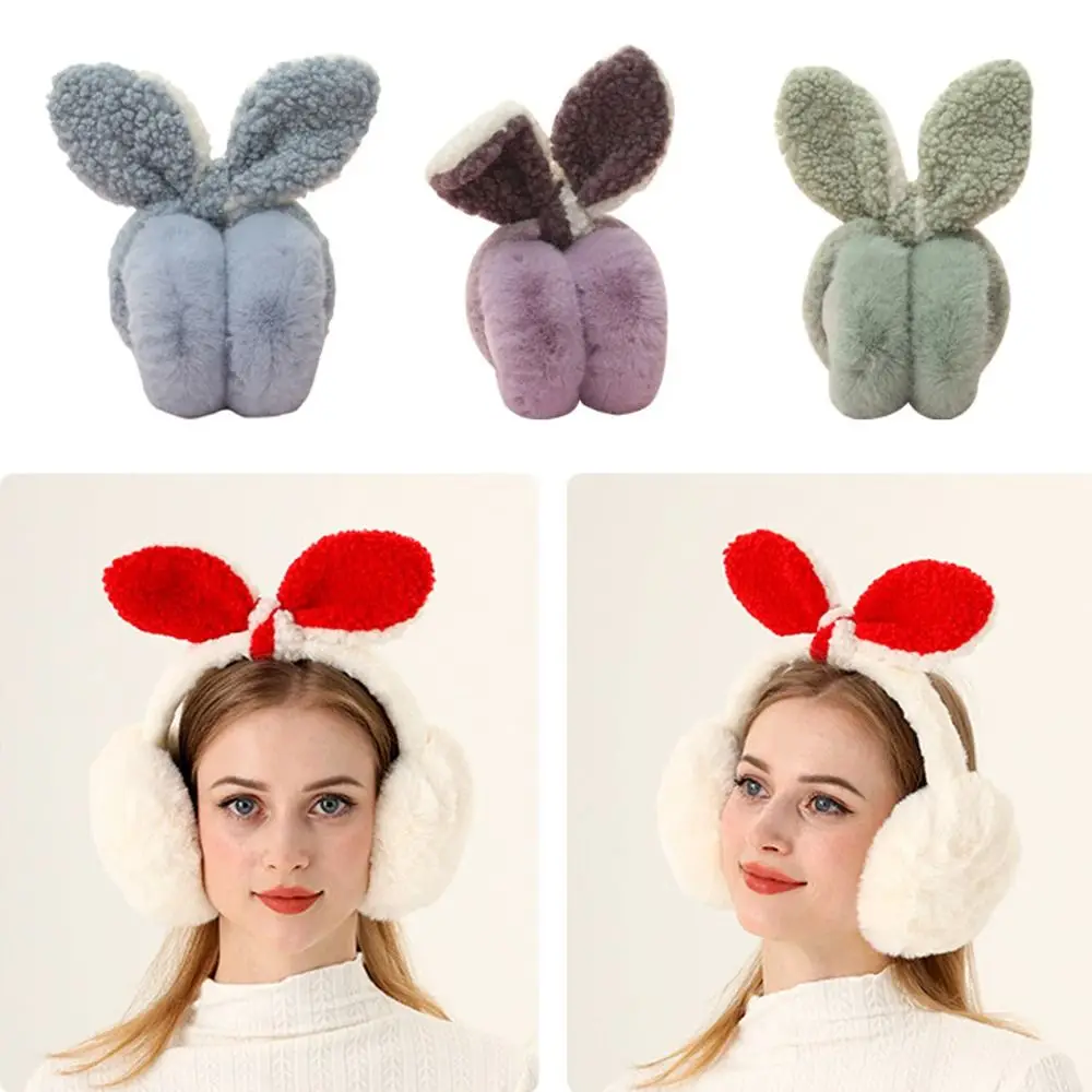 

Windproof Plush Ear Cover Fashion Cold Protection Foldable Ear Warmer Winter Outdoor Riding Earmuffs