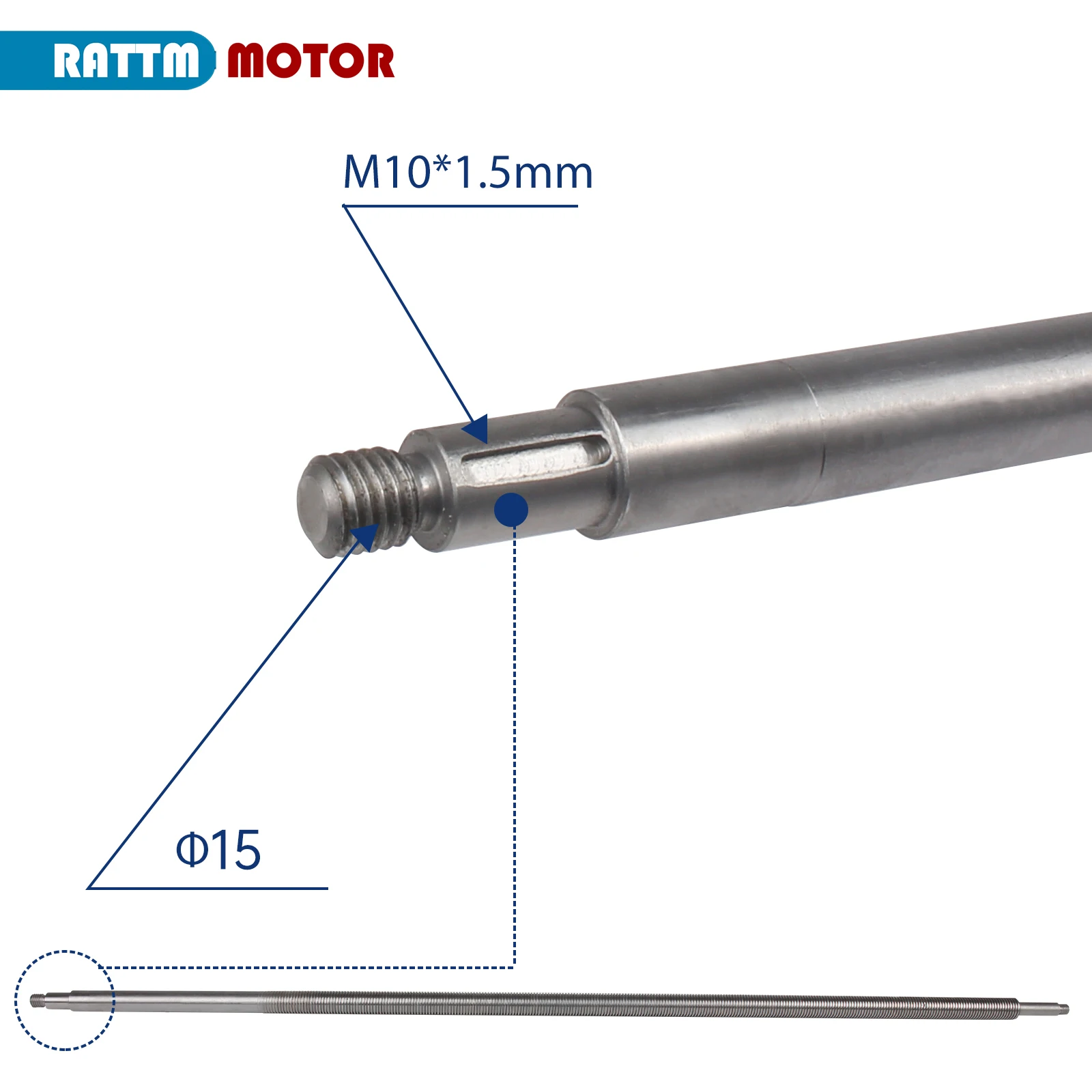 Lead screw 1116 mm for WM 210V 800 lathes