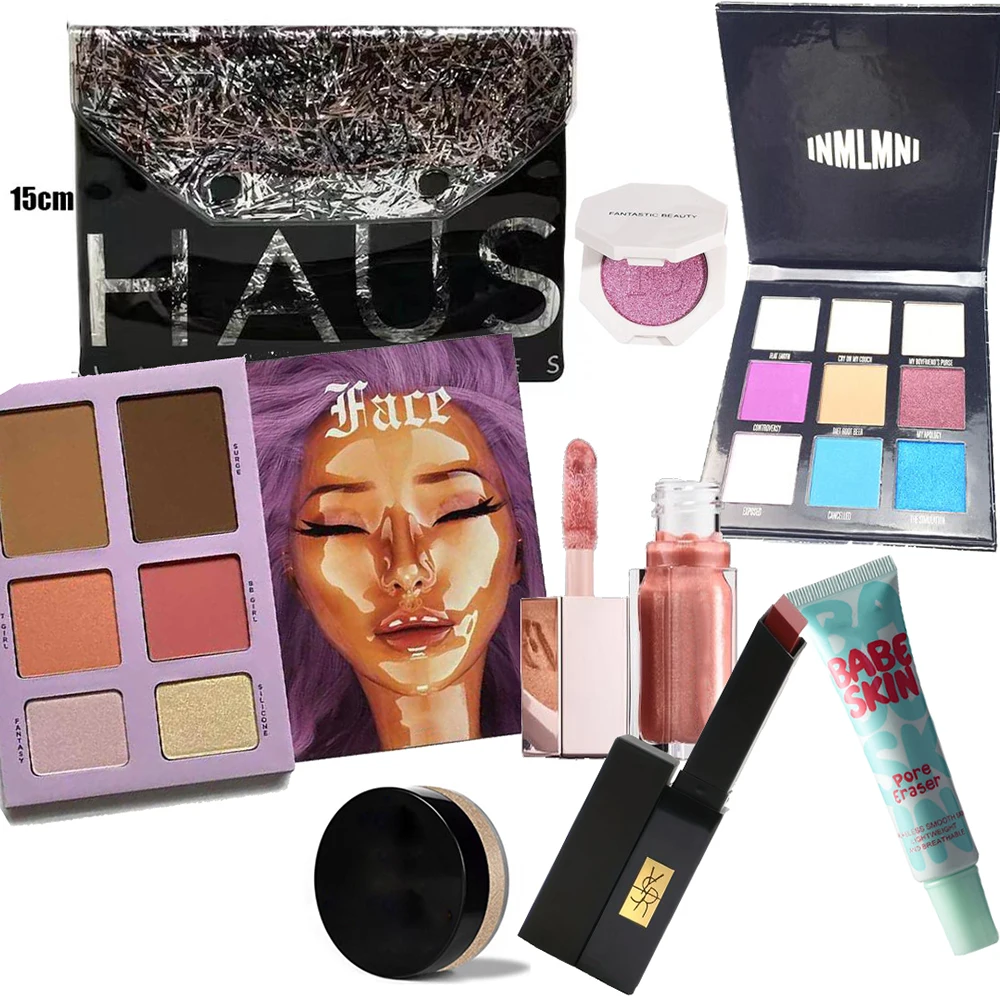 Brand MakeUp Sets Lucky Surprise Bag vegan Make up Cosmetics Kit Eyeshadow LipStick Eyebrow Eyeliner highlighter Sent Randomly 4