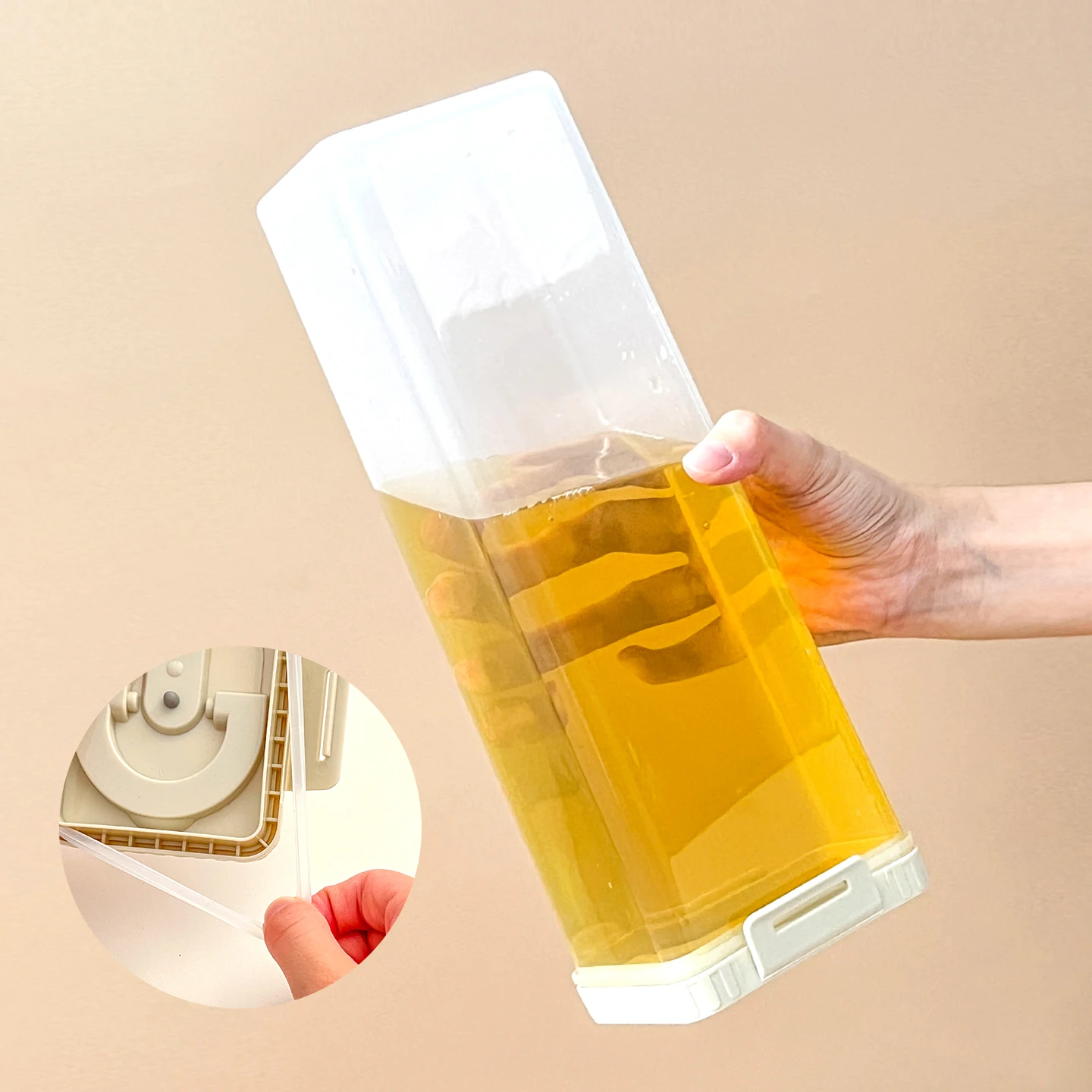 Sdfe47b08adcf4b3b9cec704f4b8a1889q küchexyz.de Best Price | Fast Delivery |Quality Product WORTHBUY Pasta Storage Box With Handle Moisture-Proof Plastic Noodles Sealed Can Spaghetti Storage Container Kitchen Organizer