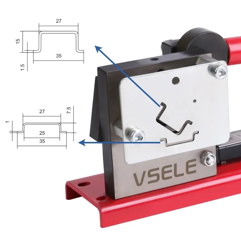 

Multifuntional Din Rail Cutter with Ruler Easy Cut with Measure Gauge for 35X7.5mm 35x15mm Din Rail Cutter