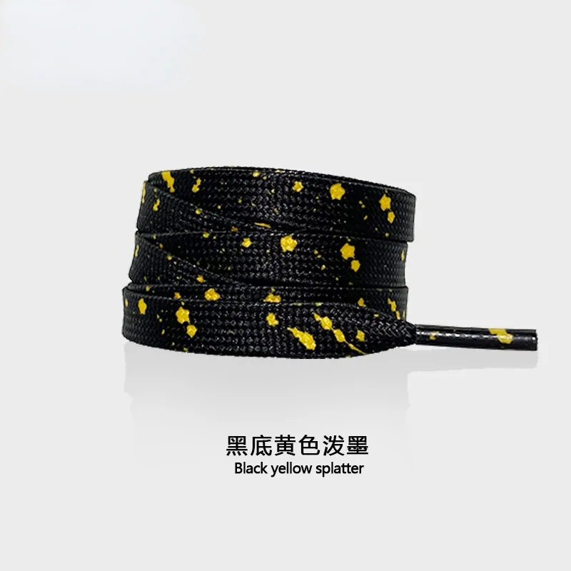 Colorful Ink Splatter Hand-Painted Shoelaces