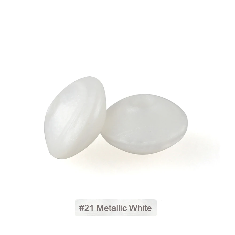 Silicone Lentil Beads for Jewelry Making - DIY Beaded Crafts & Accessories, BPA Free