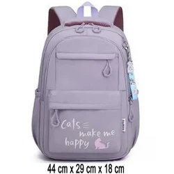 Kawaii Cute Rucksack for Teenage Girls: Stylish School Backpack (Purple)