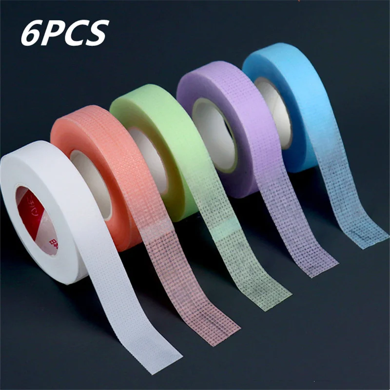 

6PCS Micropore Tape for Eyelashes Wholesale Cilia Micropore Tape Lash Tape Eyelash Breathable Tape Soft Comfortable Eyelash Tape