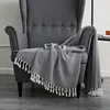 Cotton Blanket Cotton Herringbone Hitching Towel Scandinavian Blanket Sofa Decorative Blanket 2