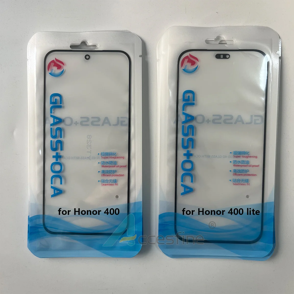 5PCS Touch Panel Front Glass Lens with Laminated OCA Glue Hollow Lamina - Outer Cover Replacement